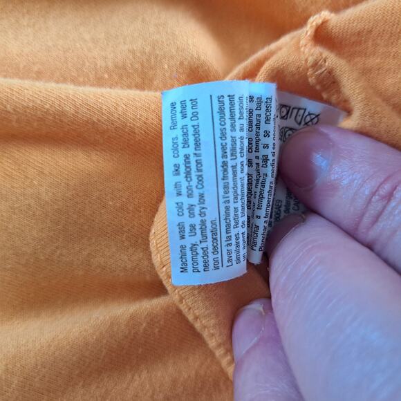 Champion Classic Tee Chromatic Script Capri Orange Women's XL - Picture 6 of 6